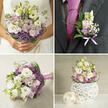 A bridal bouquet caught mid-moment feels like the soft hush of an Oxford morning, just as the mist lifts over Christ Church Meadow. The bouquet is gracefully rounded yet relaxed, an artful gathering of white lisianthus, pastel hydrangea, and playful lilac allium that together paint a scene of early light and quiet promise. Each lisianthus bloom opens in creamy layers, their satin-like petals forming gentle cups around the more clustered forms of the hydrangea, while the spherical allium add a touch of whimsy with their tiny, star-shaped florets. The stems are wrapped neatly, their sturdiness hidden beneath smooth ribbon but still evident in the reassuring weight of the bouquet. Soft greenery is threaded between the flowers, providing fresh, crisp lines that contrast with the lush, cloud-like blossoms, and guiding the eye around the design in a slow, soothing circle. Light seems to collect on the blooms, creating highlights that shimmer like sunlight catching the stone of Oxford colleges. There is a sense of youthfulness and serenity here, as if the bouquet belongs in a chapel off the High Street or in a courtyard reception near the Bodleian. The subtle scent-a blend of green, floral notes-floats around it, never cloying, simply present, like a comforting breath before stepping down the aisle. Crafted with the quiet confidence of experienced hands, this bouquet feels at home whether being carried by a bride, resting on a registrar's table, or displayed as a centrepiece at a reception overlooking the spires. It speaks of care, intention, and a gentle belief in forever, tailored to the romantic spirit of Oxford.
